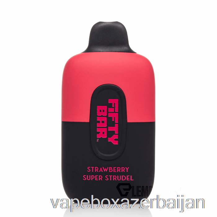 Vape Box Azerbaijan Fifty Bar 6500 Disposable Strawberry Super Strudel